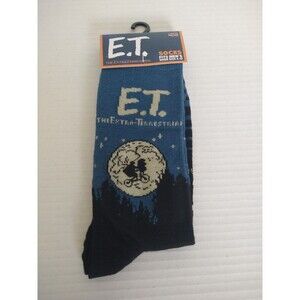 E.T. The Extra Terrestrial Crew Socks Men’s Size 6-12 Novelty Universal Studios